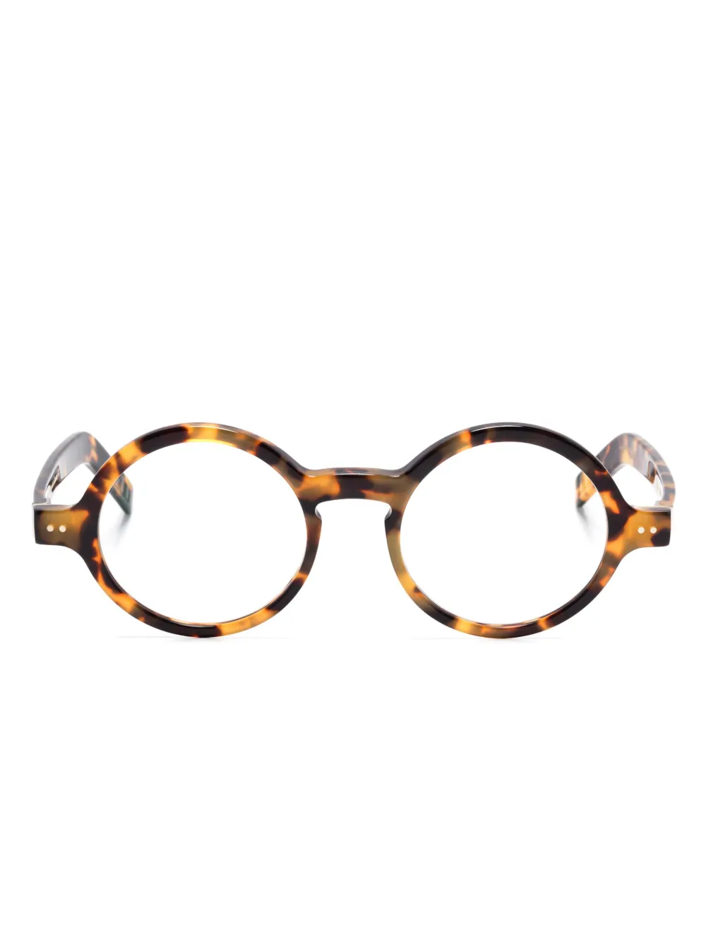 Lunor A14 round-frame glasses | Brown | Image 1