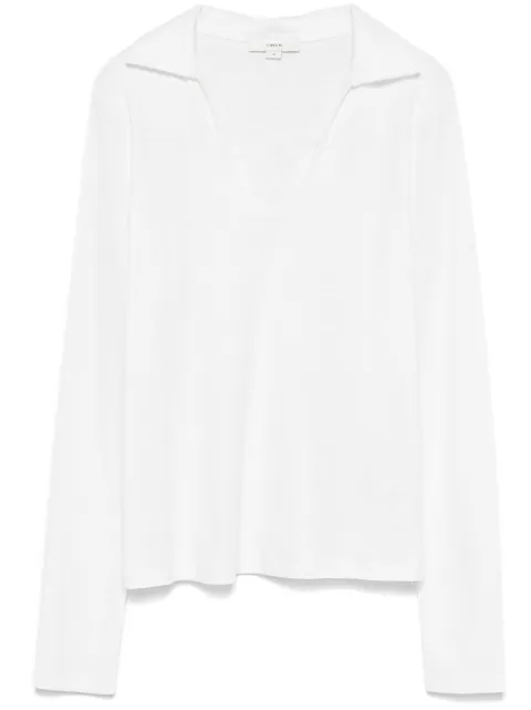 Vince playera tipo polo manga larga