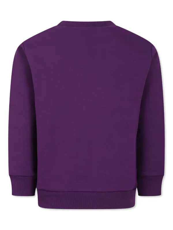 Marni Kids logo-print Sweatshirt | Purple | FARFETCH