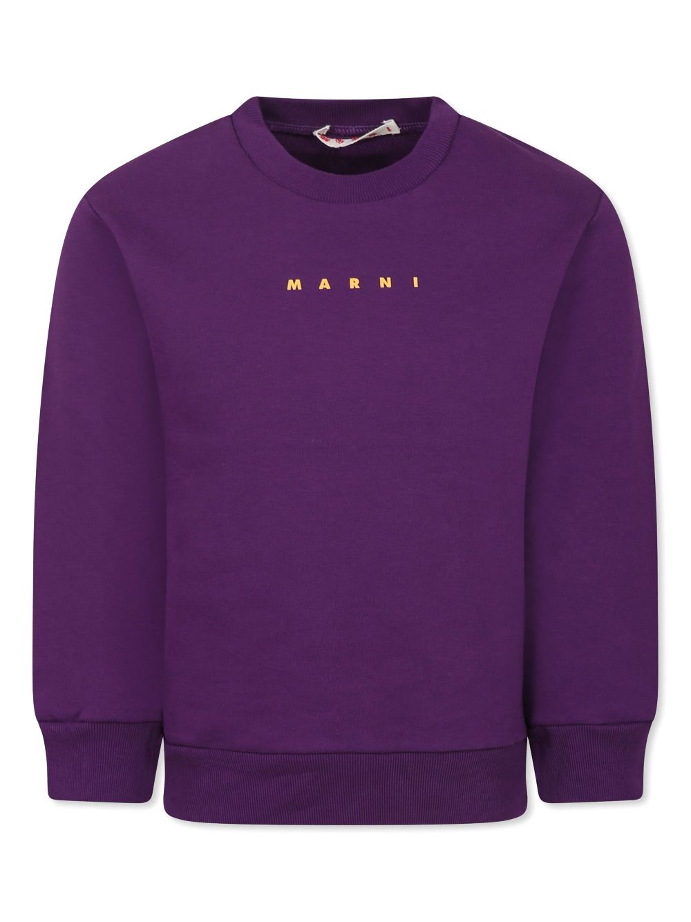 Marni Kids logo-print sweatshirt - Purple