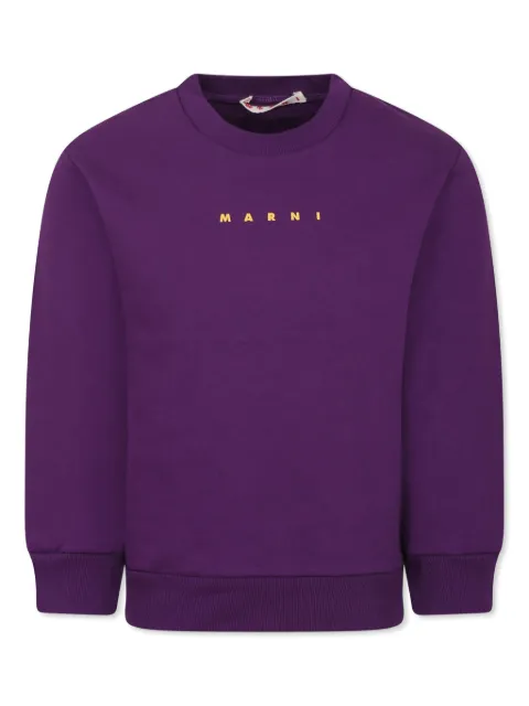 Marni Kids Moletom com estampa de logo