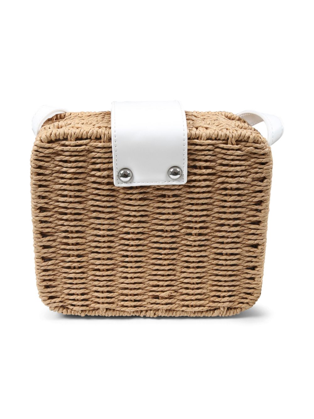 Marni Kids wicker shoulder bag - Beige