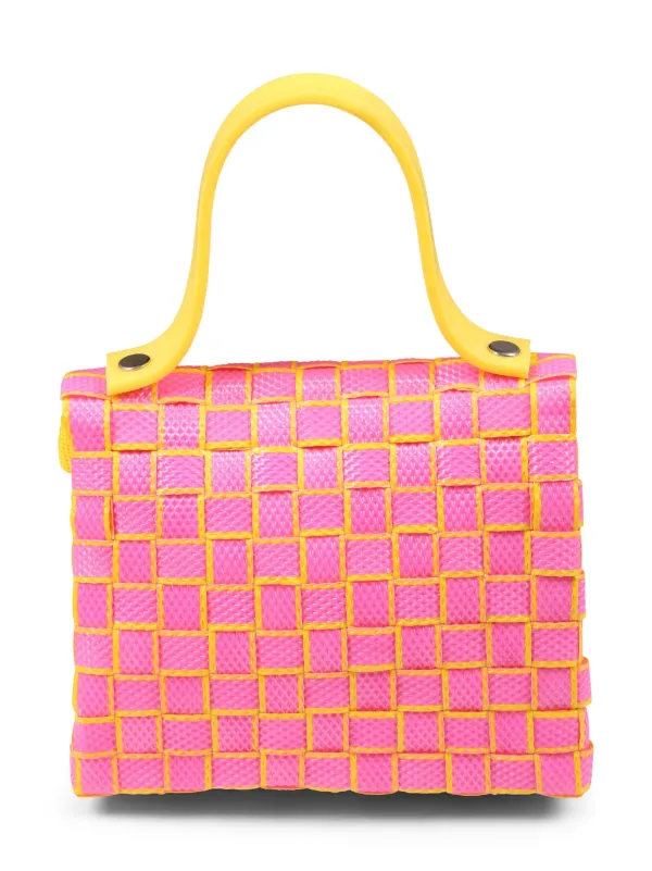 MARNI KIDS☆TOTE BAG トート バッグ / yellow Marni Kids Interwoven Tote Bag | Pink | FARFETCH