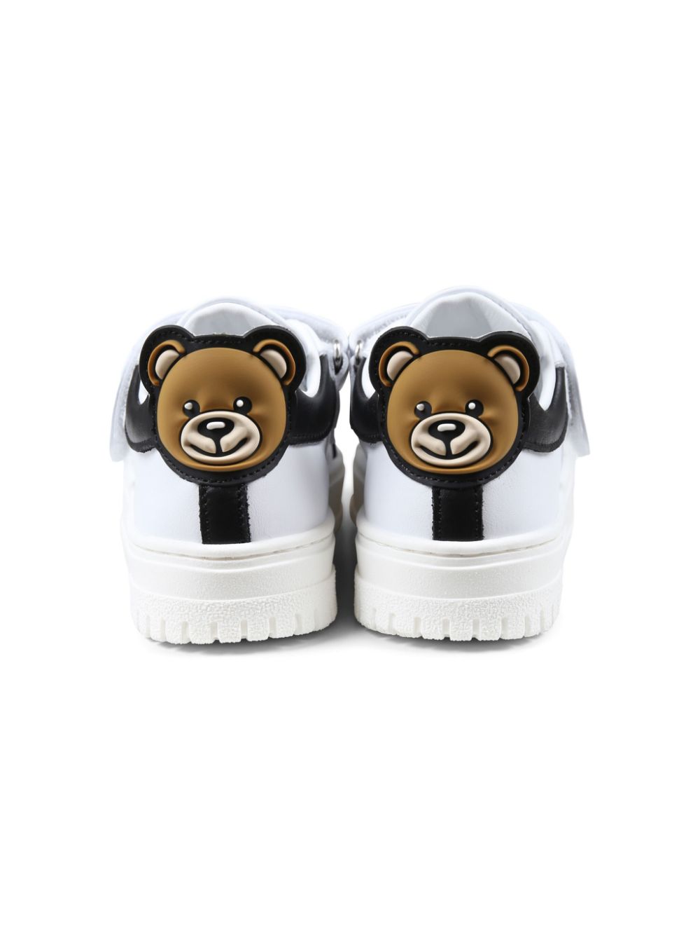 Moschino Kids Leren sneakers Wit