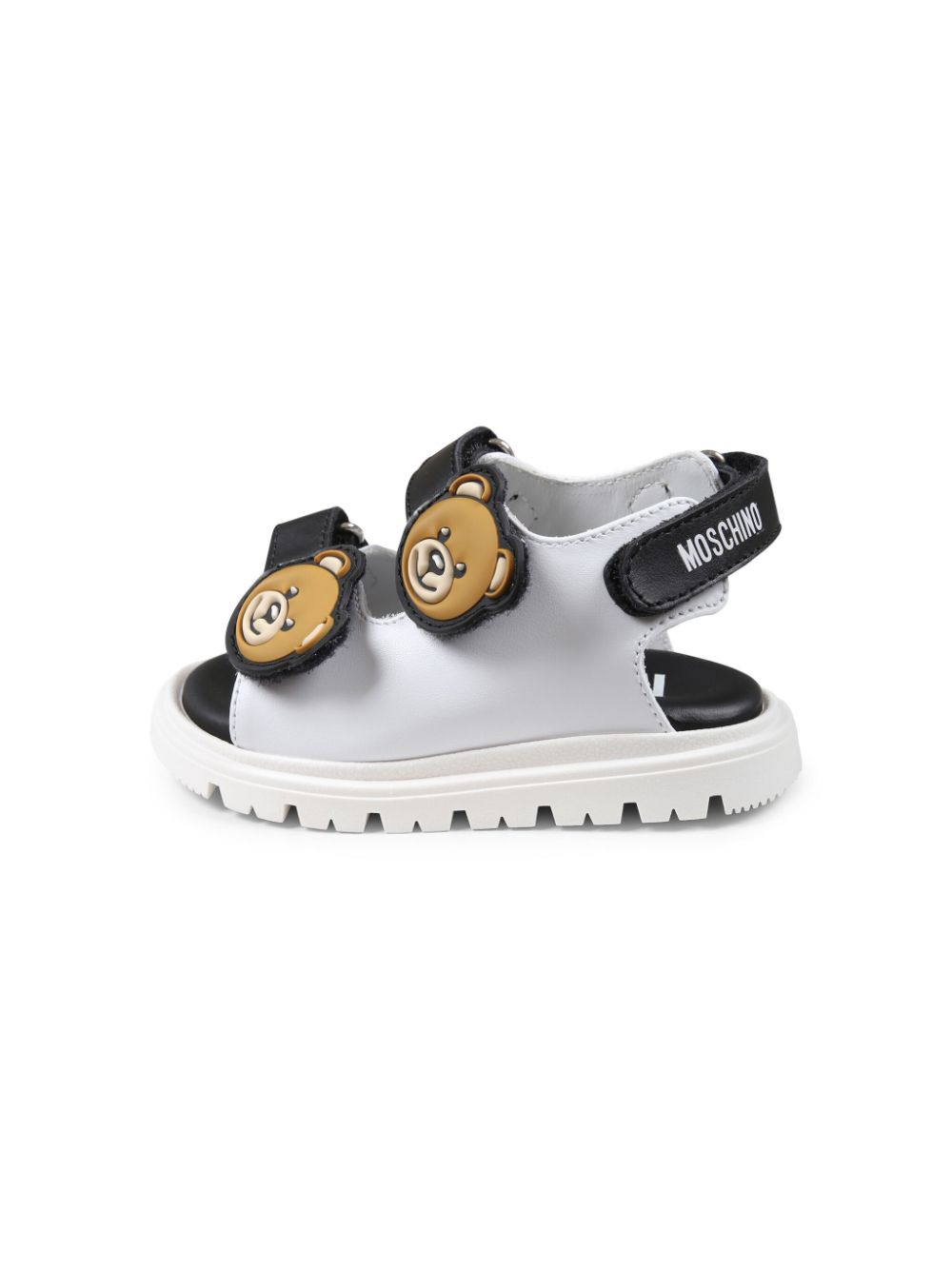 Moschino Kids Teddy Bear-appliqué sandals Black