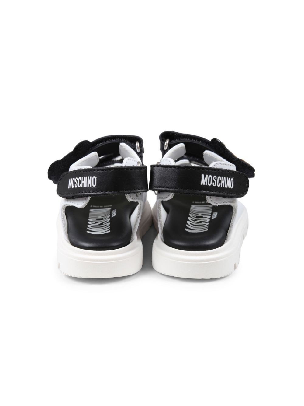 Moschino Kids Teddy Bear-appliqué sandals Black