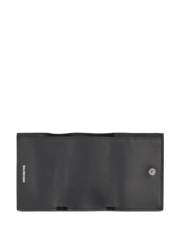 Balenciaga logo-plaque Wallet | Black | FARFETCH