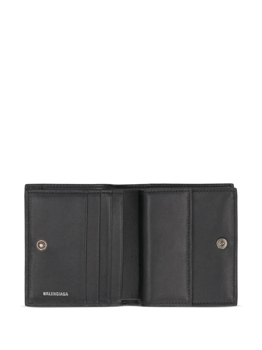 Balenciaga Portemonnee met logoplakkaat Zwart