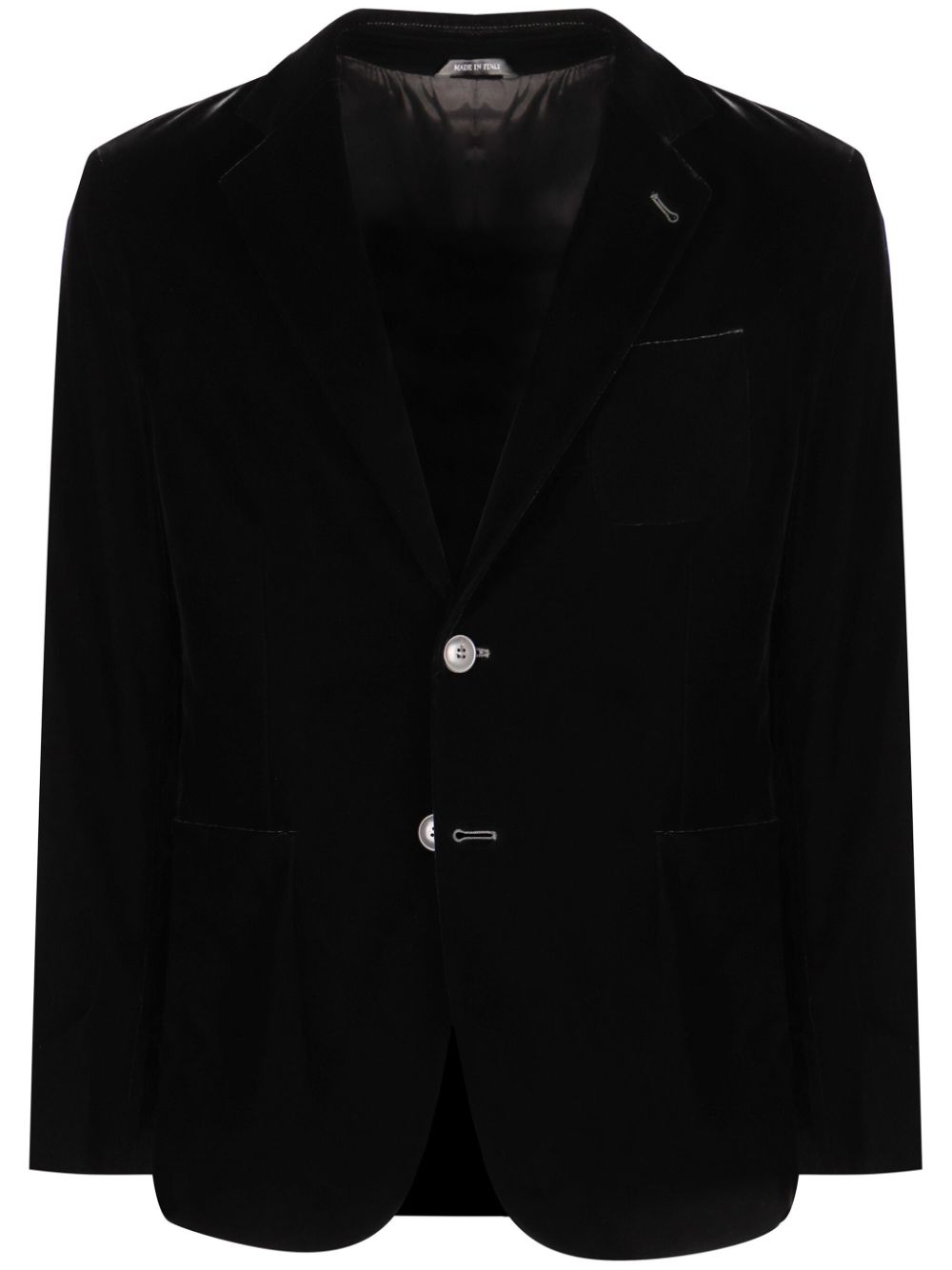 Giorgio Armani Blazer met enkele rij knopen Zwart