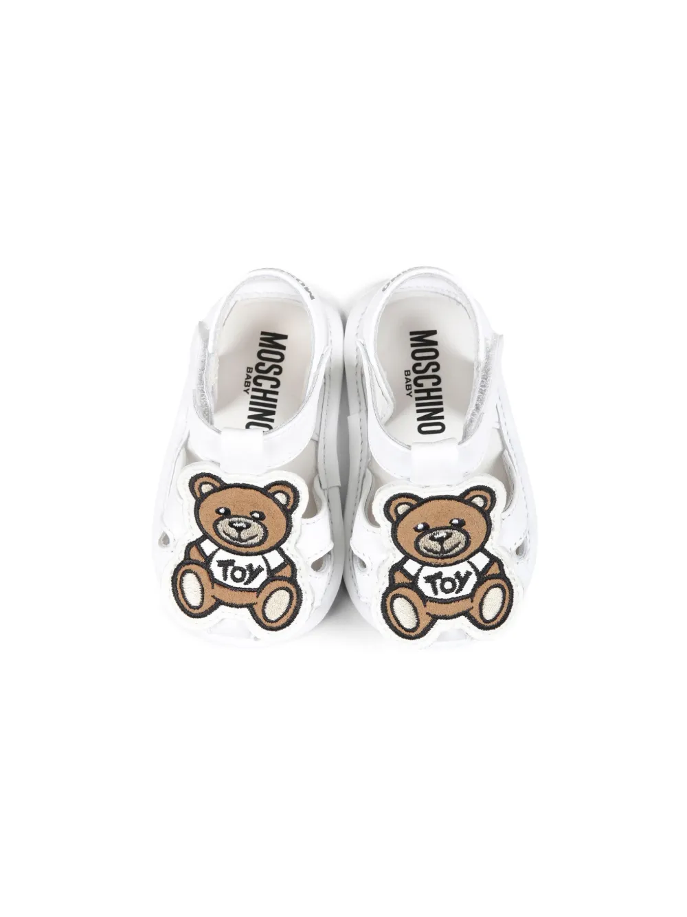 Moschino Kids Teddy Bear sandals White