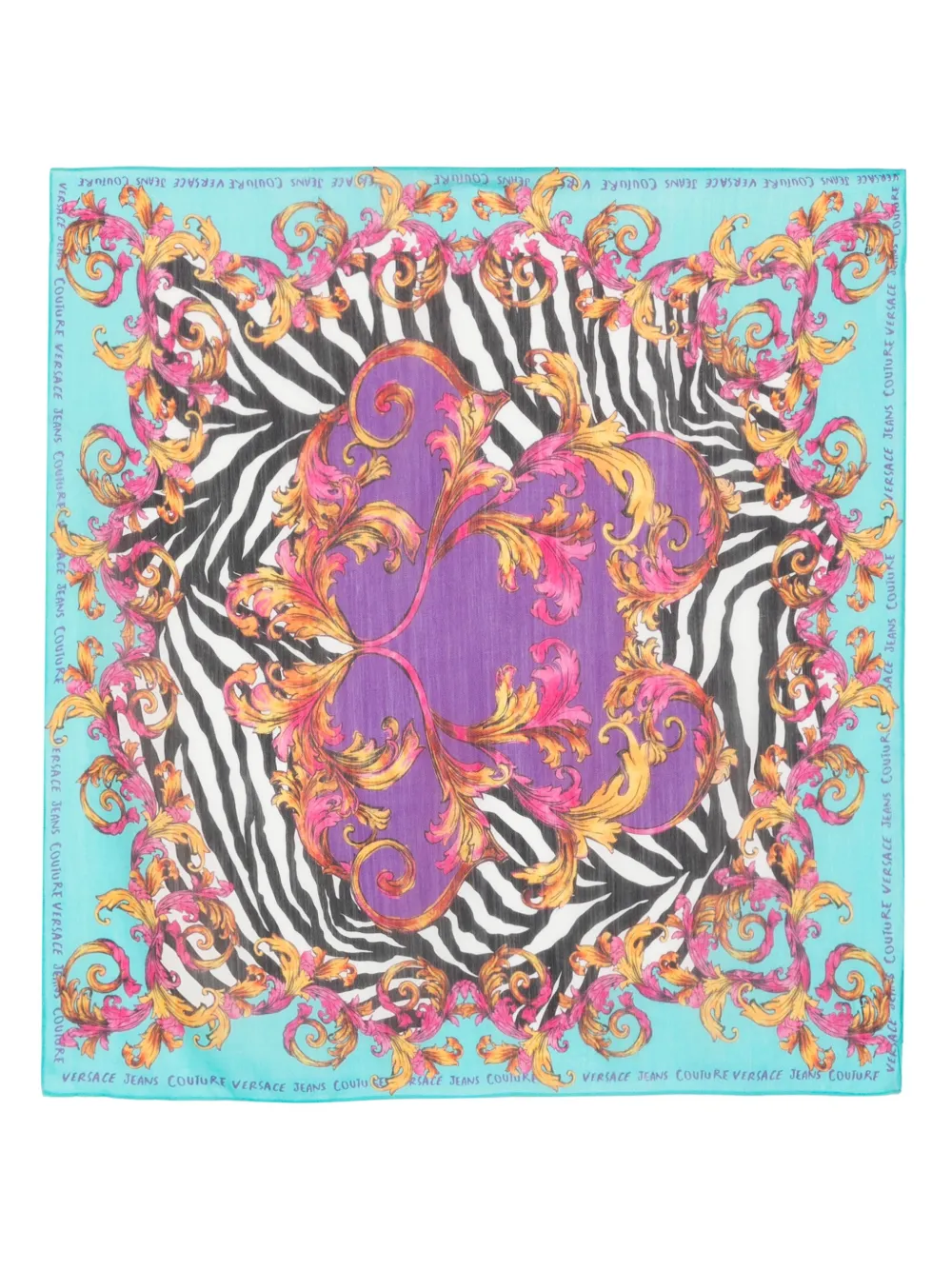 Versace Jeans Couture Sjaal met barokprint Roze