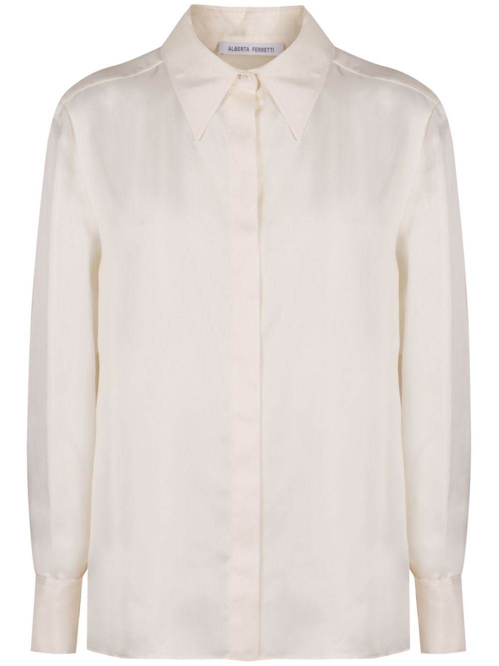 Alberta Ferretti Zijden blouse Beige