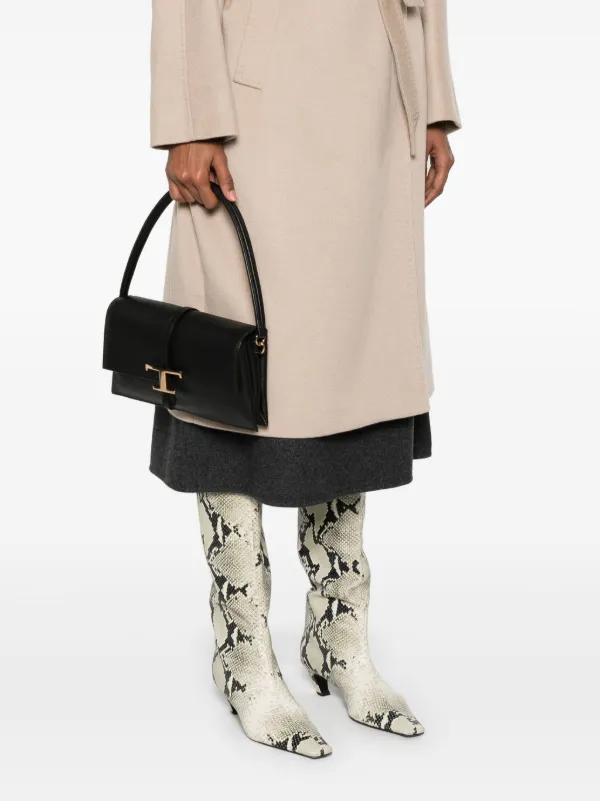 Tod's Mini T Timeless Cross Body Bag | Black | FARFETCH