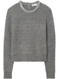 Tory Burch chain crew-neck sweater - Grey