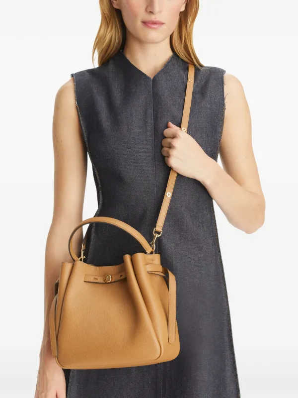 Tory Burch Romy Bucket Bag | Brown | FARFETCH TR