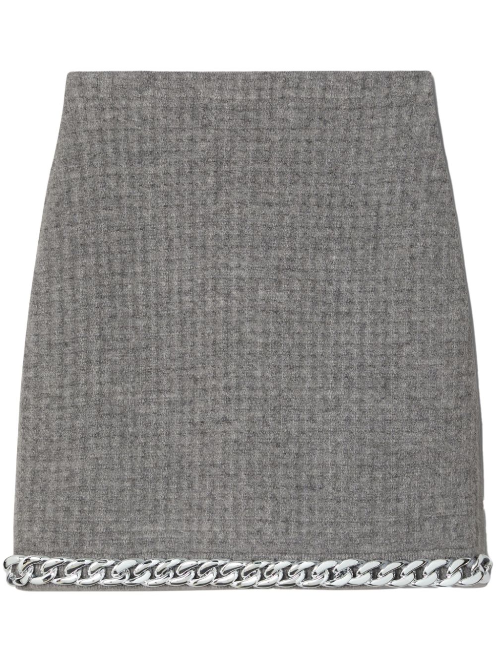 Tory Burch chain-detail mini skirt - Grey