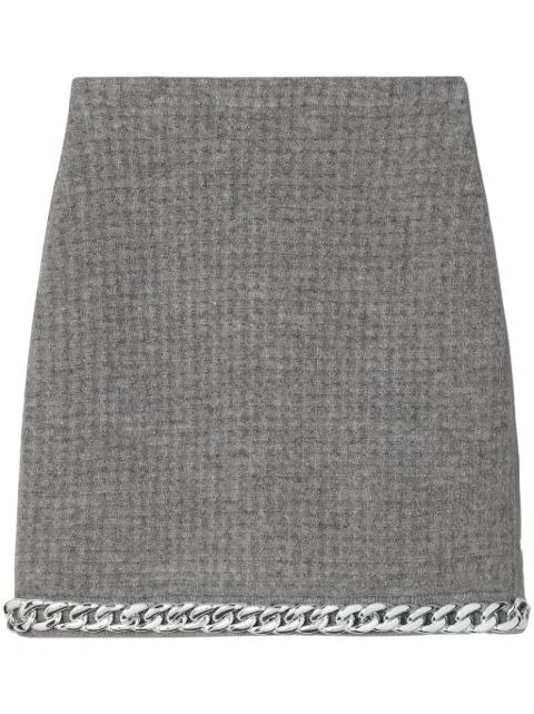 Tory Burch falda corta con detalle de cadena