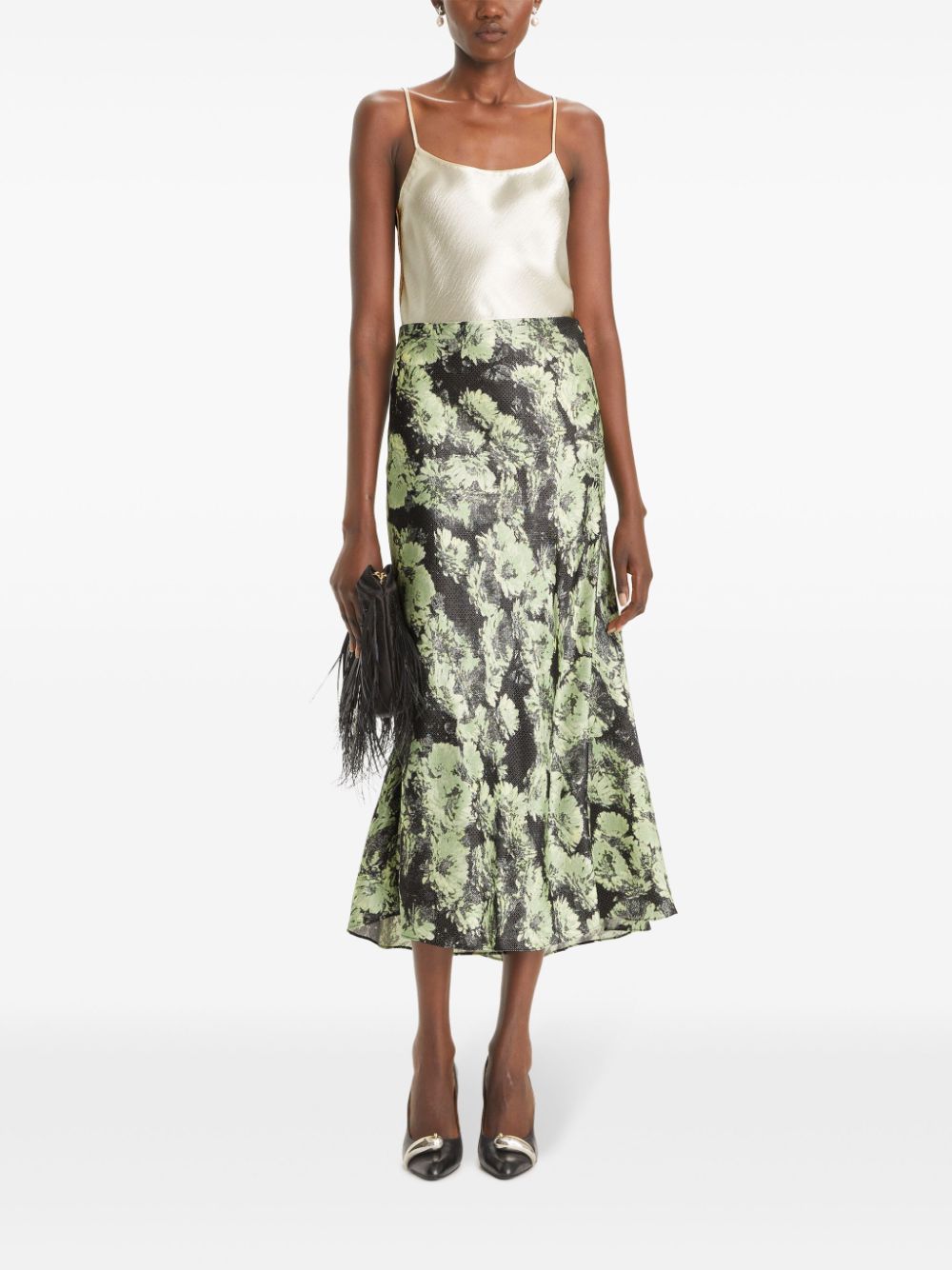 Tory Burch Maxi-rok met print - Groen