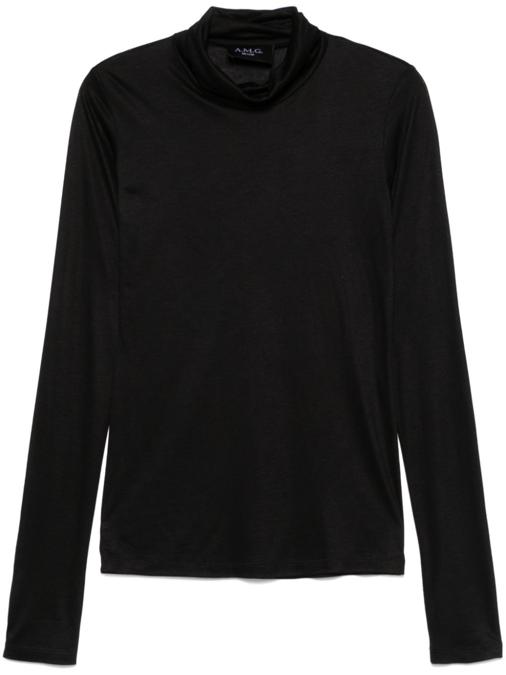 A.M.G. turtleneck T-shirt - Black