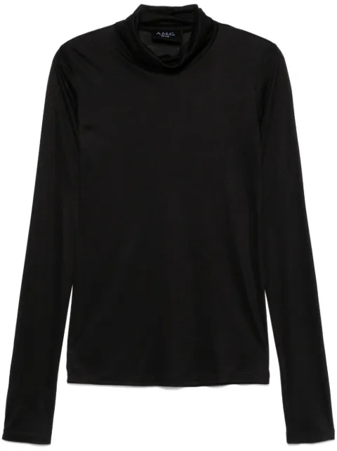 A.M.G. playera con cuello tortuga