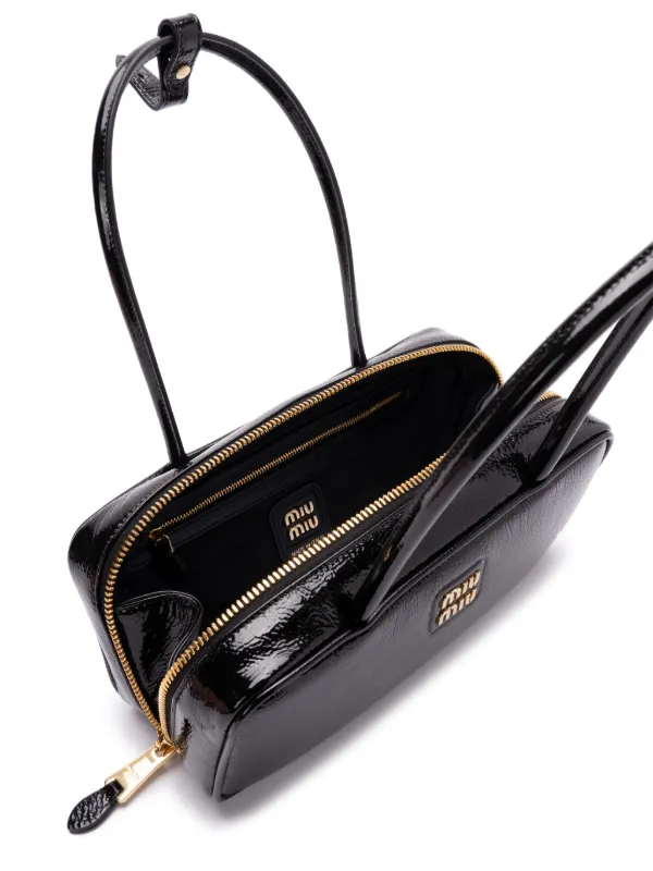 ★2025SS 超新作★MIU MIU★Classic Tote Bag (5BG2312CRWF0046) Miu Miu Beau Tote Bag | Black | FARFETCH