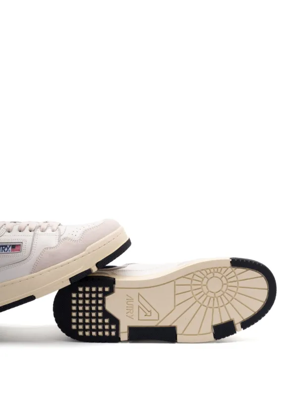 スニーカー AUTRY CLC WHITE LEATHER SNEAKER Autry Clc Low Sneakers In White Leather And Suede
