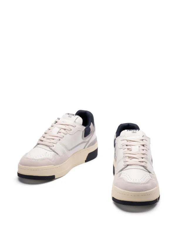 スニーカー AUTRY CLC WHITE LEATHER SNEAKER Autry Clc Low Sneakers In White Leather And Suede