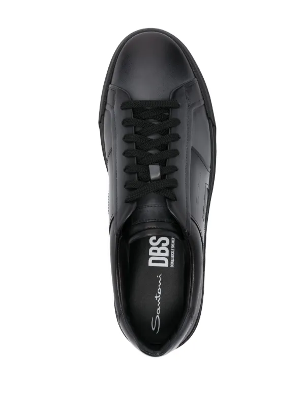 Santoni ダブルバックル スニーカー | ブラック | FARFETCH JP