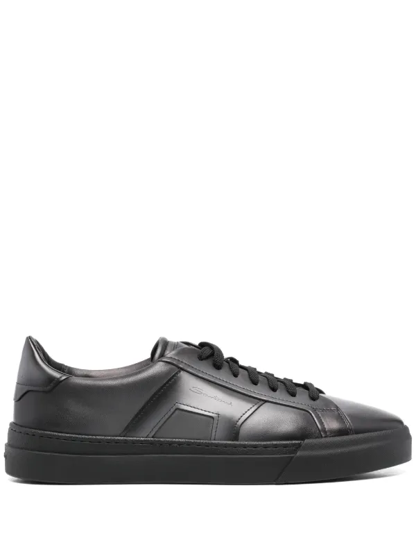 Santoni ダブルバックル スニーカー | ブラック | FARFETCH JP