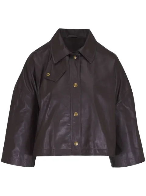 Nili Lotan buttoned leather jacket