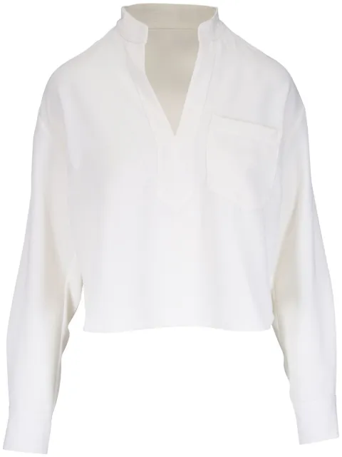 Veronica Beard split-neck blouse