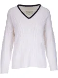 Vince cable-knit sweater - White