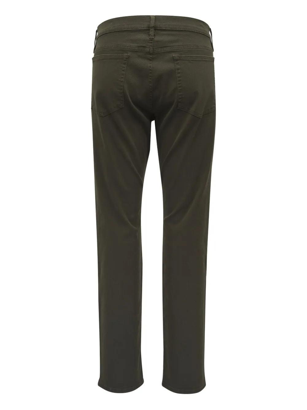 FRAME cotton-blend trousers - Groen