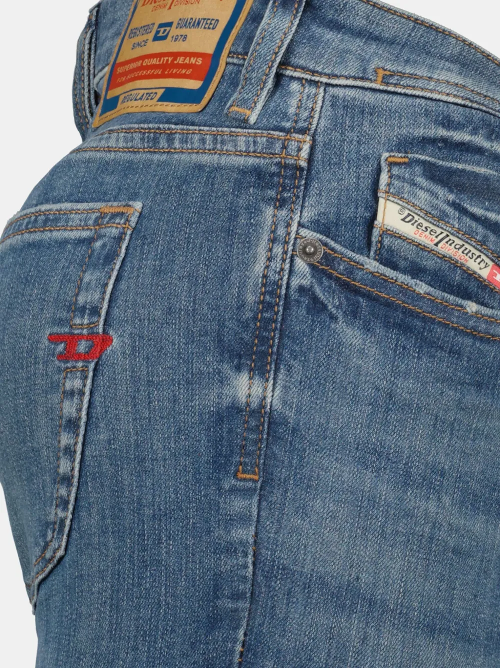 Diesel 2019 D-Strukt 09b90 skinny jeans Blauw
