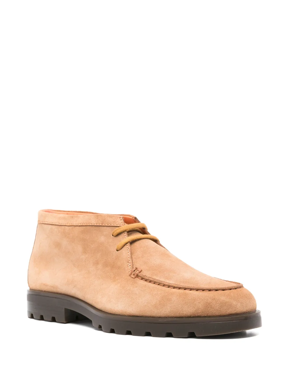 Santoni Suède derby schoenen - Beige