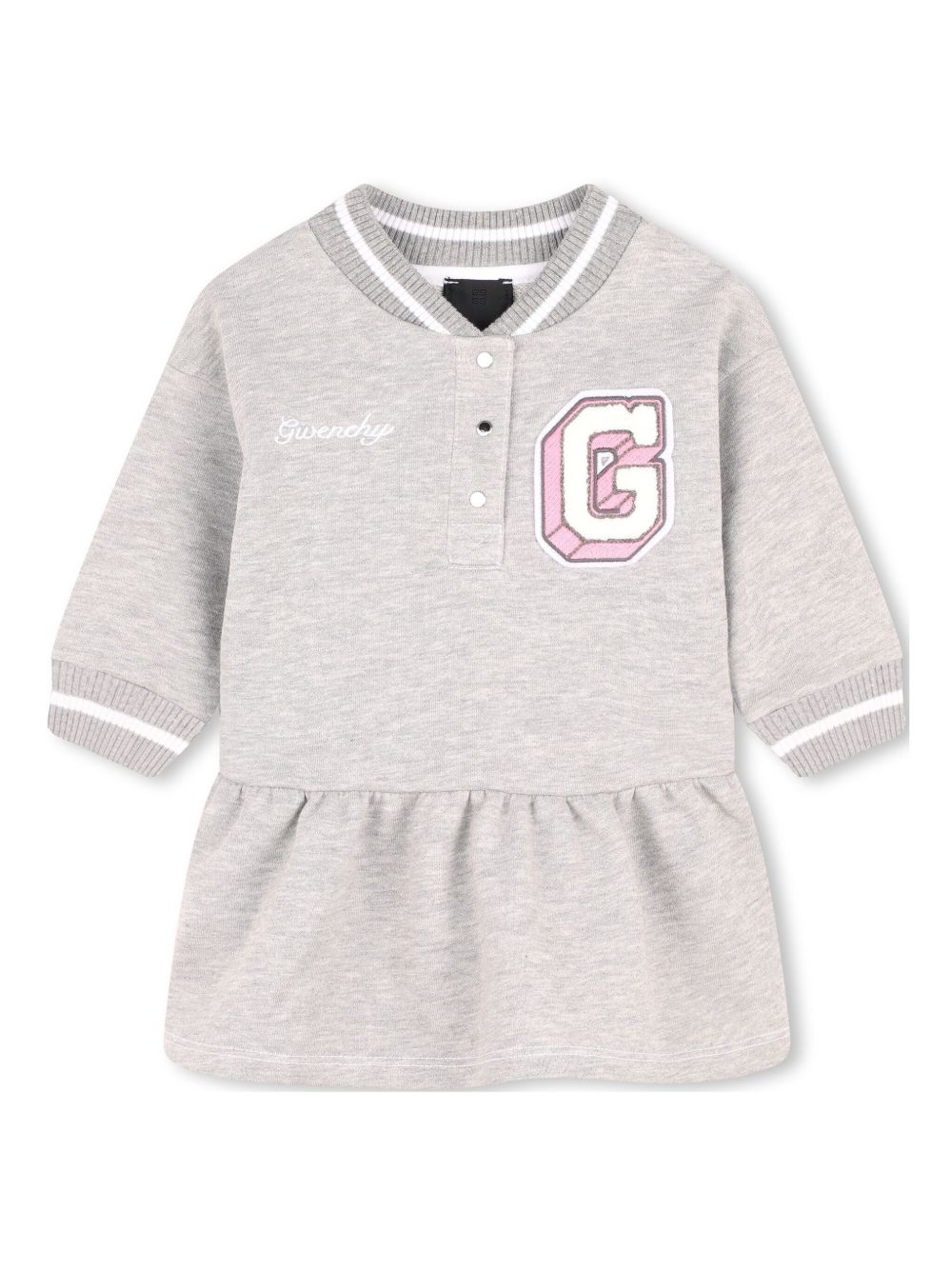 Givenchy Kids logo-print dress - Grey