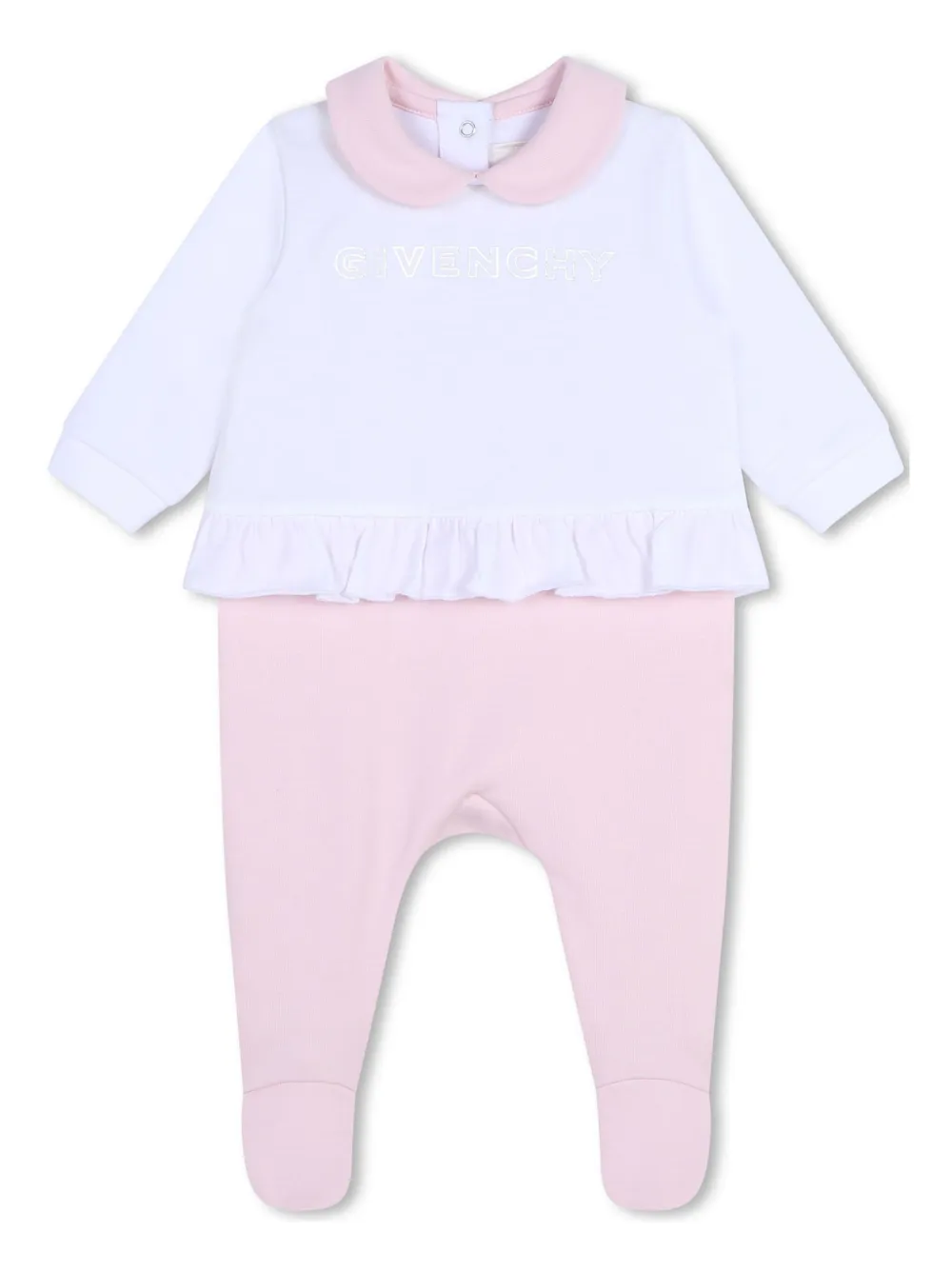 Givenchy Kids Pyjama met logo-applicatie Roze