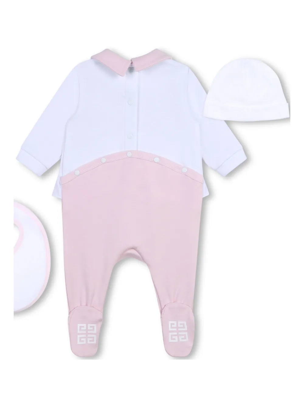 Givenchy Logo-appliqué Pyjama (set Of Three) In Pink