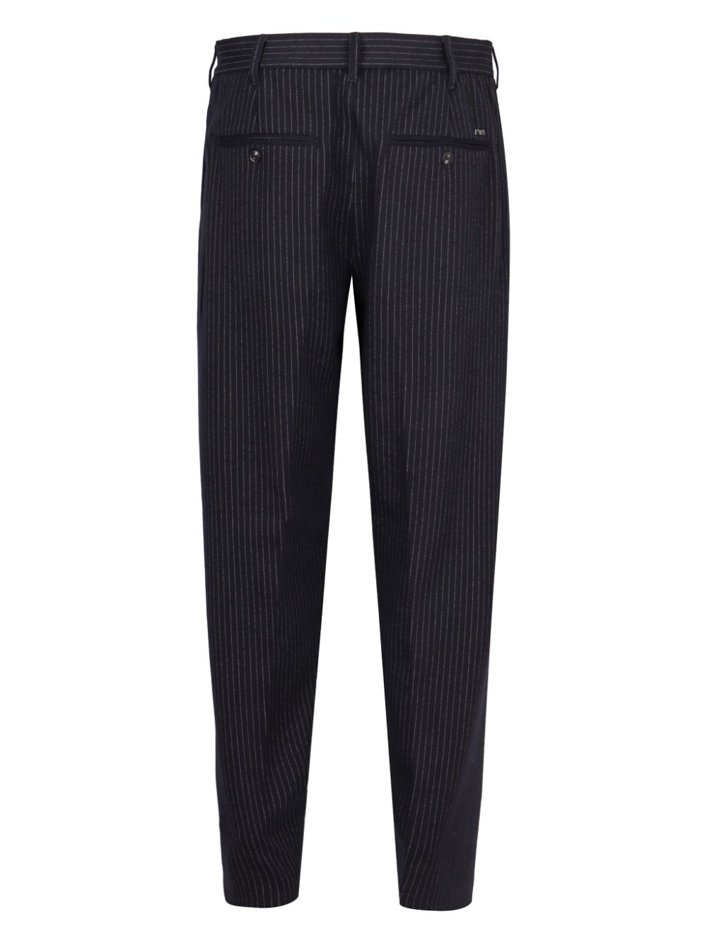 Emporio Armani Pantalon met krijtstreep - Blauw