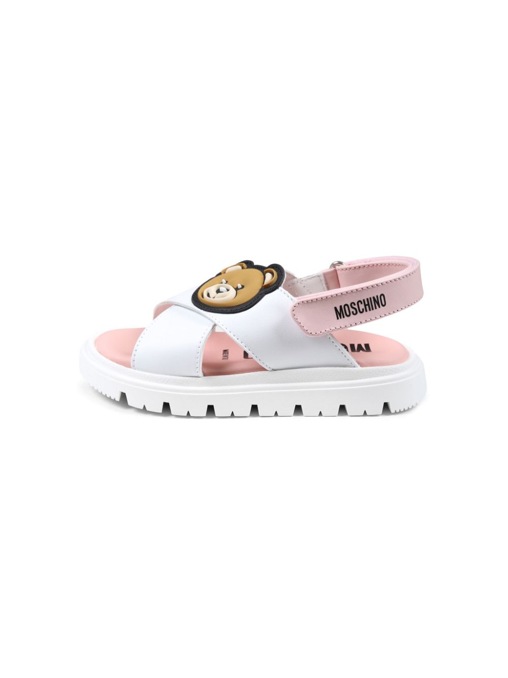 Moschino Kids Teddy Bear sandals White