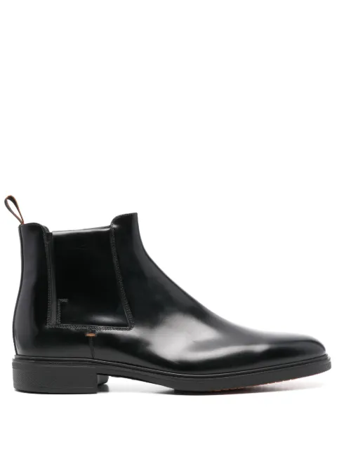 Santoni leather Chelsea boots