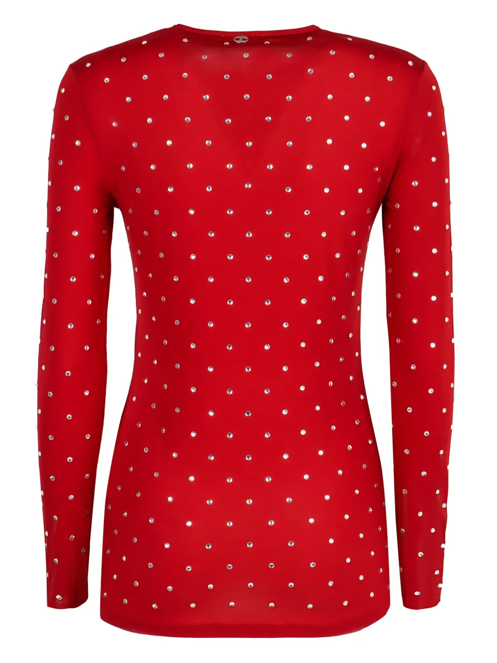 Rabanne T-shirt verfraaid met kristallen Rood