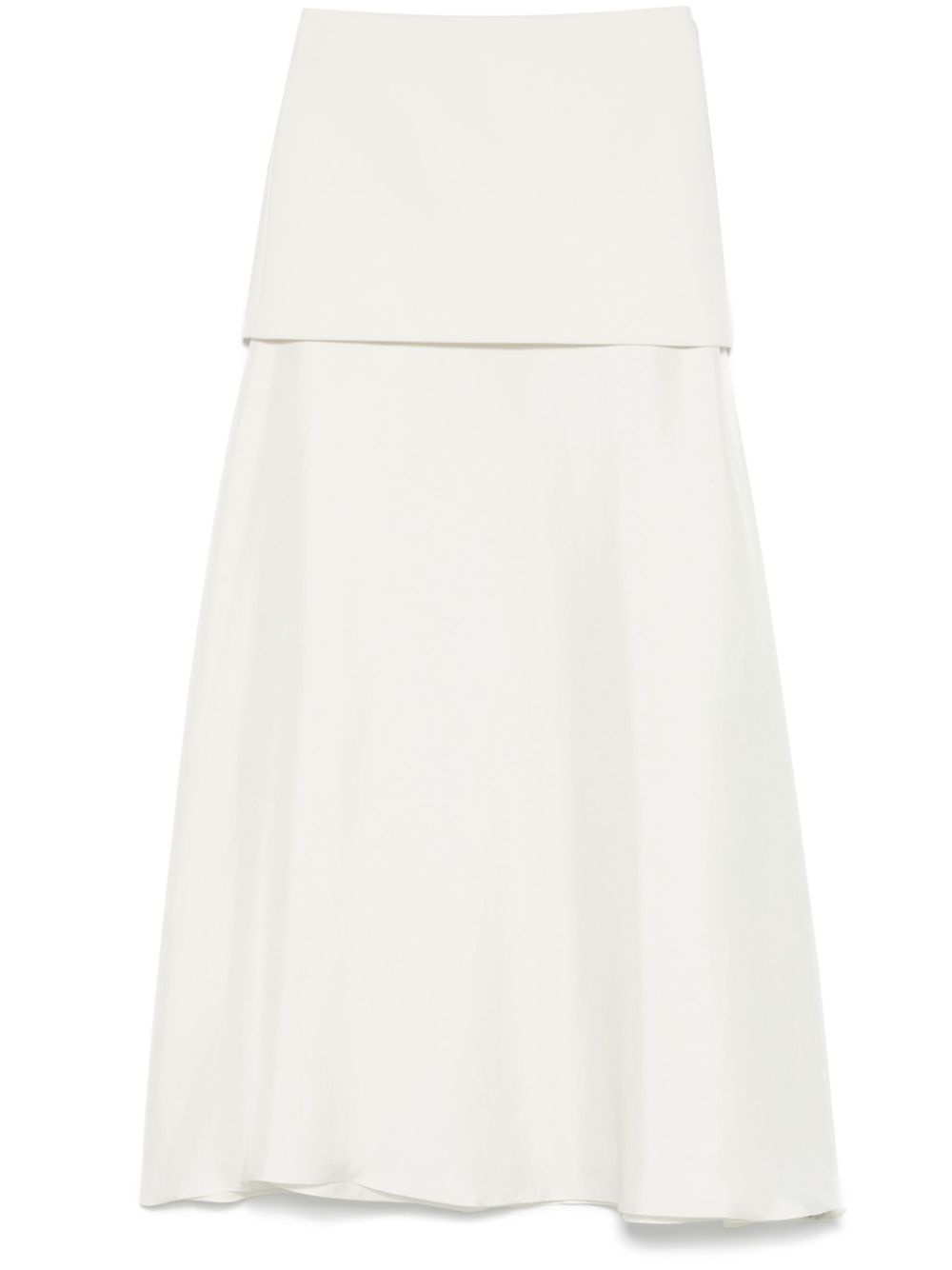 Róhe silk maxi skirt - White