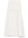 Róhe silk maxi skirt - White