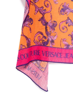VERSACE JEANSCOUTURE ロゴ マフラー VERSACE JEANS COUTURE マフラー ベルサーチ ヴェルサーチェ