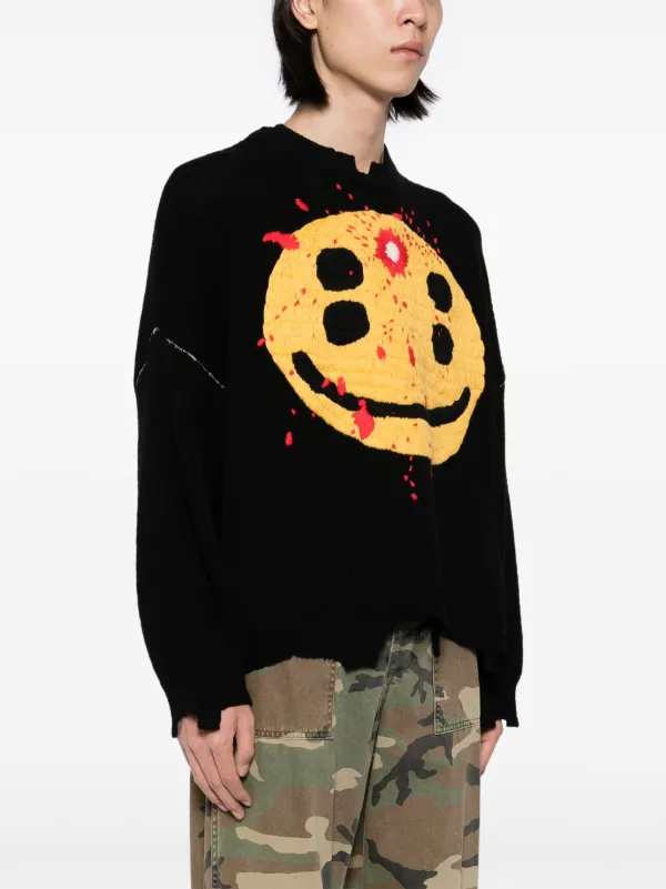 SAINT MXXXXXX crew-neck Jumper | Black | FARFETCH RO