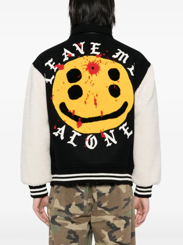 SAINT MXXXXXX Varsity Jacket | Black | FARFETCH PH
