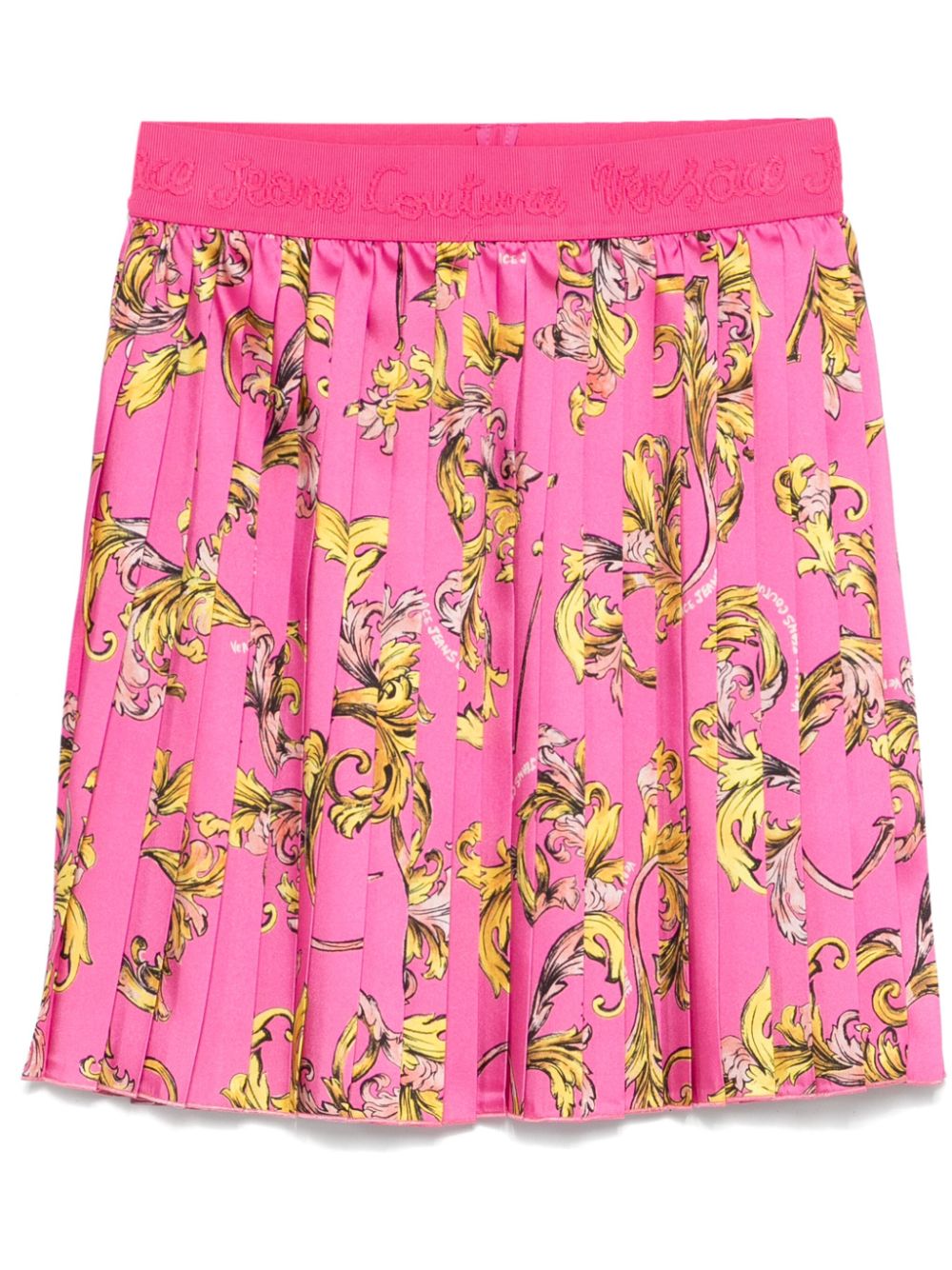 Versace Jeans Couture Barocco-print mini skirt - Pink