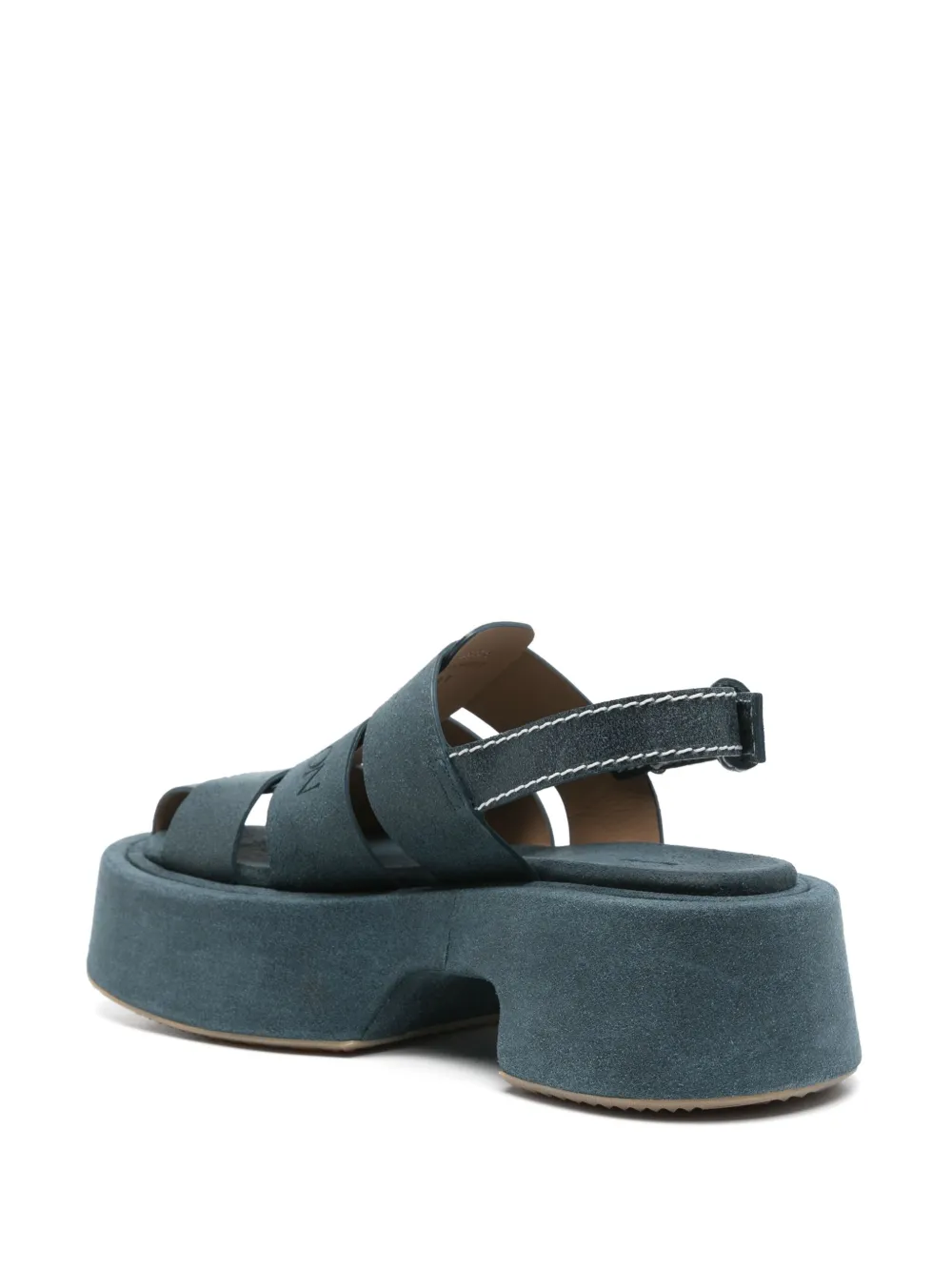 JW Anderson Suède sandalen met plateauzool Blauw