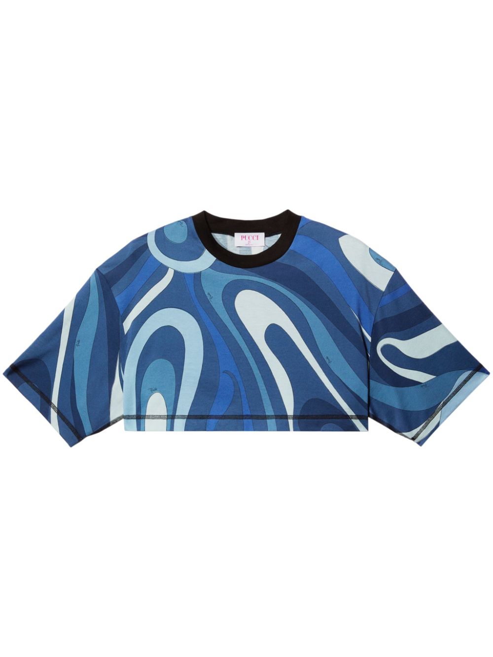 PUCCI Marmo-print T-shirt - Blue